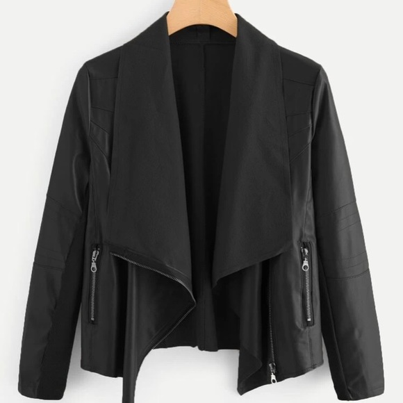 SHEIN Jackets & Blazers - Never worn faux leather jacket from SHEIN